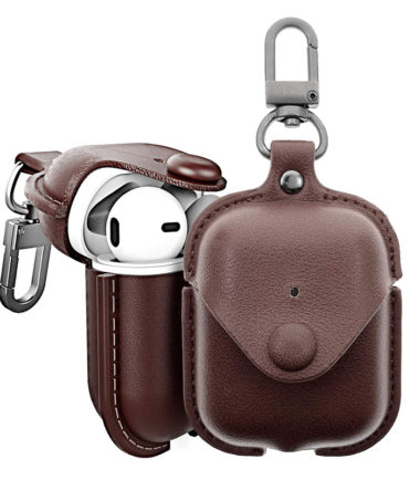 AirPods Leather Case - اسود