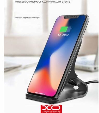 XO Premium Quality Aluminum Alloy Holder Wireless Portable Charger with Kickstand
