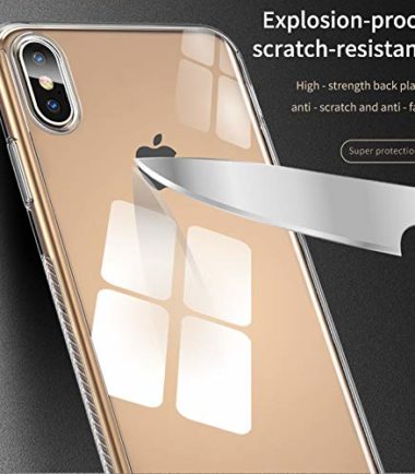 Ipaky new facelift Transparent Case + tempered glass iPhone x/xs