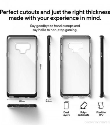 Vero Clear Transparent Anti Fingerprint Protective Case For Samsung Galaxy Note 9