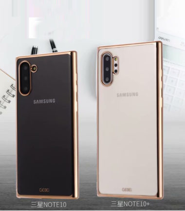 Ultra Thin Transparent Clear Silicone TPU Galaxy Note 10 Plus, Galaxy Note 10 - note 10, اسود