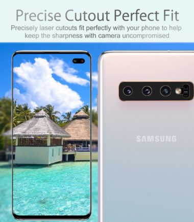 Galaxy S10/S10 Plus Camera Lens Tempered Protector Black - S10