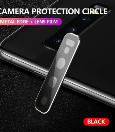 Galaxy S10/S10 Plus Camera Lens Tempered Protector Black