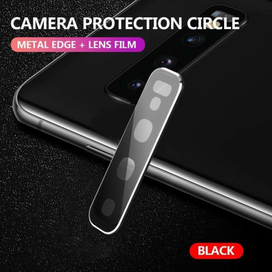 Galaxy S10/S10 Plus Camera Lens Tempered Protector Black - S10