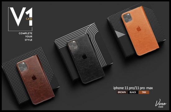 V1 FLIP COVER LEATHER FOR IPHONE 11/11 PRO/ 11 PRO MAX