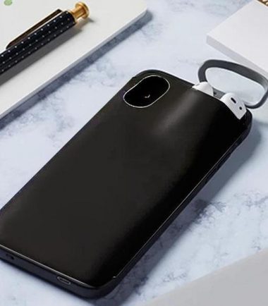 Protection Cover for AirPods & iPhone - iphone 11 Pro, Black