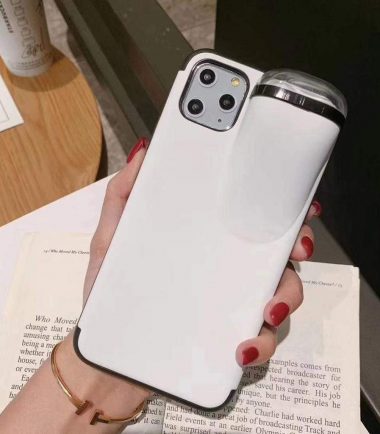Protection Cover for AirPods & iPhone - iphone 11 Pro, اسود