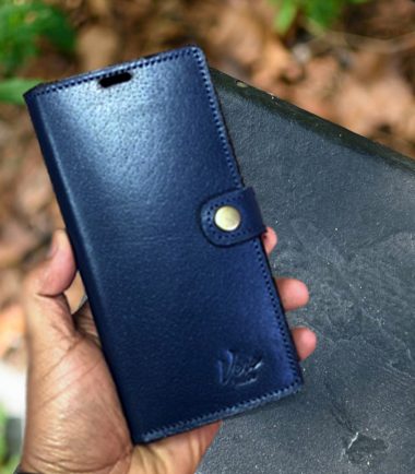 V1s FLIP COVER LEATHER FOR GALAXY NOTE 10 PLUS - Black