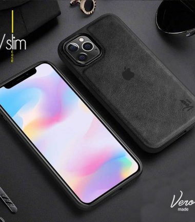 VSLIM BACK COVER LEATHER CASE FOR IPHONE 12 PRO MAX